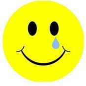 Smiley teary