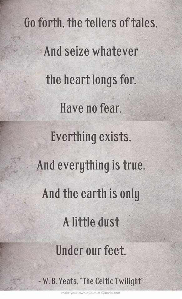 Go forth storytellers